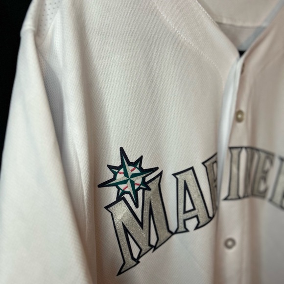 Source Unknown White Mariners Button-Up Jersey - Picture 3 of 6